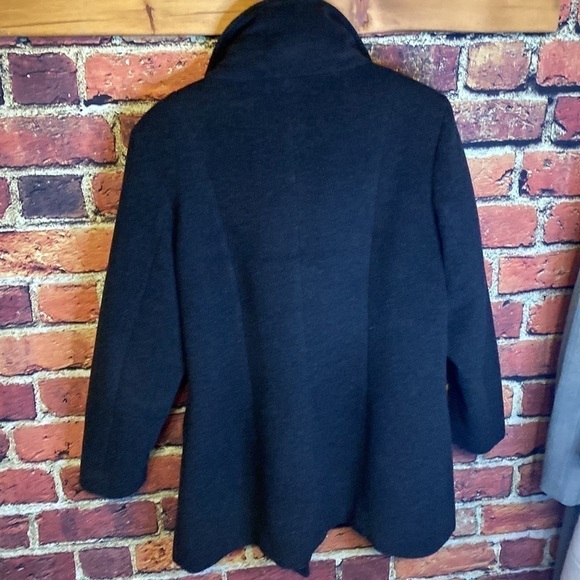 Nikki Jones Wool Cashmere Blend Winter Warm Jacket with side closure size 12 - Picture 13 of 14